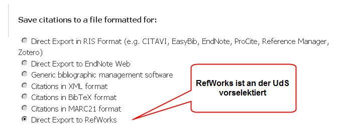 EBSCO-Export an RefWorks